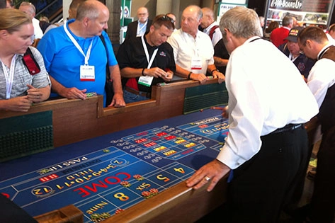 Roulette games at a company casinon event